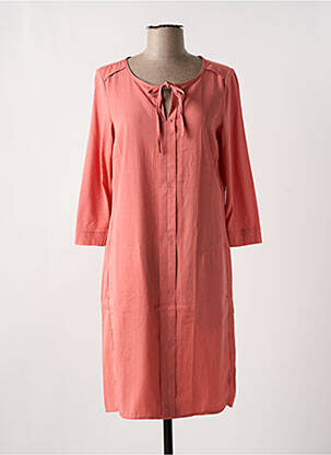 Robe mi-longue manches 3/4 manches 3/4 rose SANDWICH femme