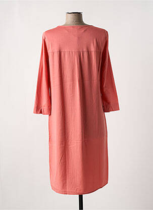 Robe mi-longue manches 3/4 manches 3/4 rose SANDWICH femme