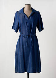 Robe mi-longue manches courtes manches courtes bleu EPINE & NOISETTE femme