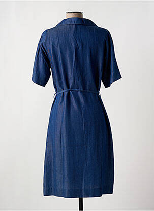 Robe mi-longue manches courtes manches courtes bleu EPINE & NOISETTE femme