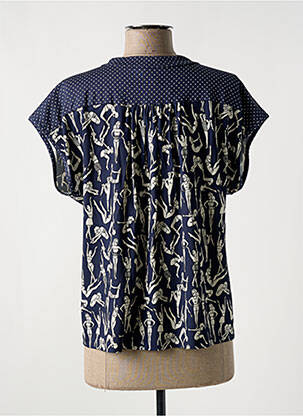 T-shirt imprimé fantaisie manches courtes bleu LE PETIT BAIGNEUR femme