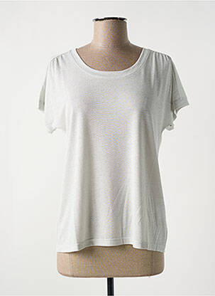 T-shirt stretch manches courtes argent EPINE & NOISETTE femme