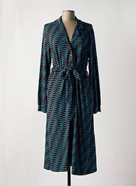 Robe longue manches longues manches longues vert ZILCH femme