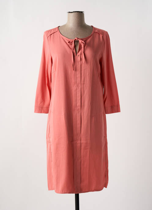 Robe mi-longue rose SANDWICH pour femme