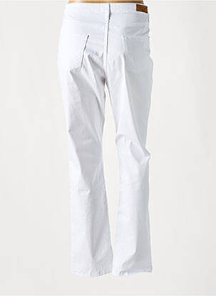Pantalon droit stretch taille normale blanc LCDN femme
