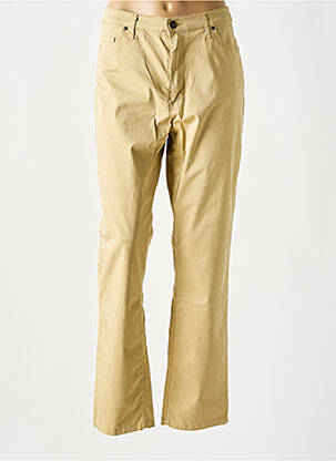 Pantalon droit stretch taille normale beige LCDN femme