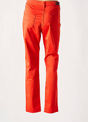Pantalon droit stretch taille normale orange LCDN femme