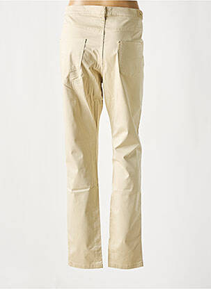 Pantalon slim tissage popeline taille normale beige LCDN femme