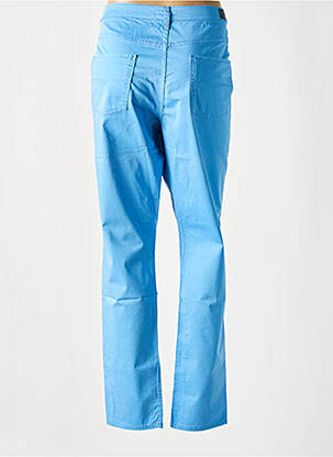 Pantalon slim tissage popeline taille normale bleu LCDN femme