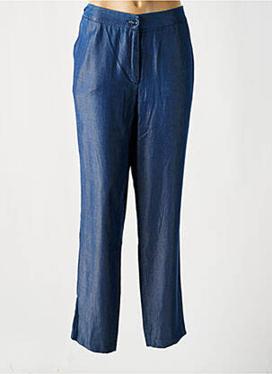 Pantalon droit taille haute taille haute bleu LCDN femme