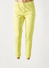 Pantalon 7/8 stretch taille normale vert LCDN femme