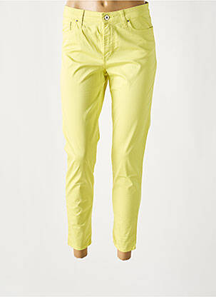 Pantalon 7/8 stretch taille normale vert LCDN femme