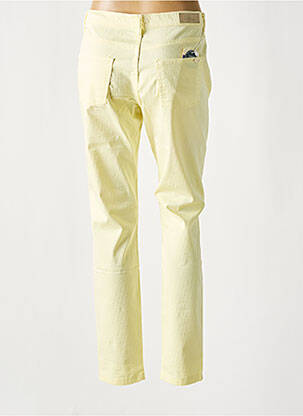 Pantalon slim tissage popeline taille normale jaune LCDN femme