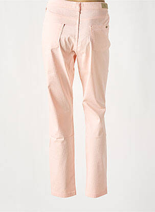 Pantalon slim tissage popeline taille normale rose LCDN femme