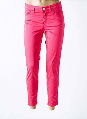 Pantalon 7/8 stretch taille normale rose LCDN femme