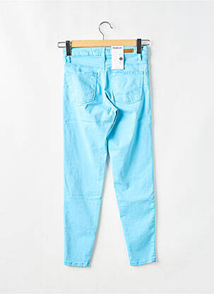 Pantalon slim tissage popeline taille normale bleu LCDN femme