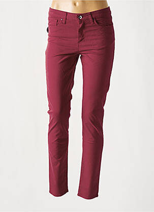 Pantalon slim stretch taille normale rouge LCDN femme