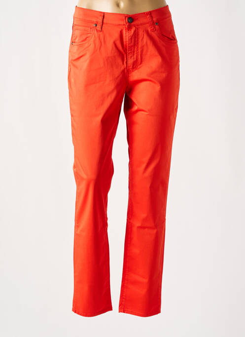 Pantalon droit orange LCDN pour femme