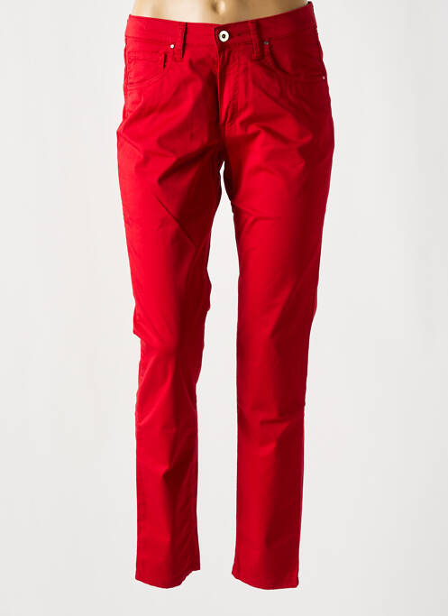 Pantalon slim rouge LCDN pour femme