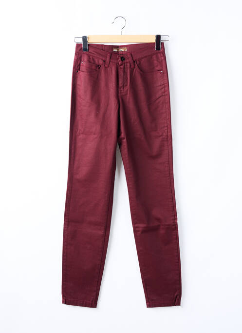 Pantalon slim rouge LCDN pour femme