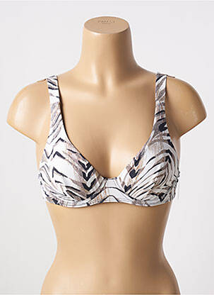 Haut de maillot de bain stretch haut soutien-gorge balconnet beige AUBADE femme
