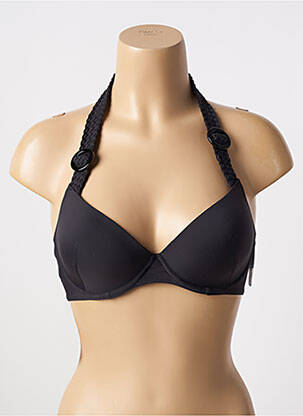 Haut de maillot de bain stretch haut soutien-gorge push-up noir AUBADE femme