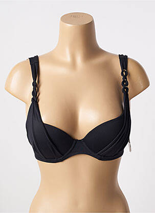 Haut de maillot de bain stretch haut soutien-gorge push-up noir AUBADE femme
