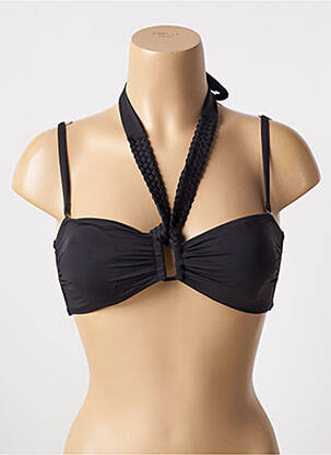 Haut de maillot de bain stretch haut soutien-gorge avec mousse de rembourrage amovible noir AUBADE femme