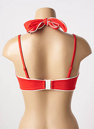 Haut de maillot de bain stretch haut soutien-gorge avec mousse de rembourrage amovible rouge AUBADE femme