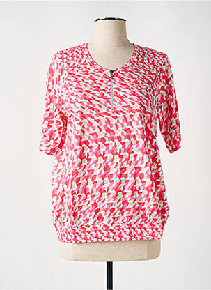 T-shirt manches mi-longues manches courtes rouge MICHA femme