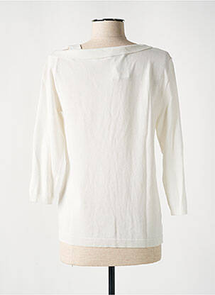 Pull stretch manches 3/4 blanc TRIPODE femme