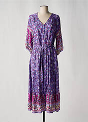 Robe longue violet NARA pour femme seconde vue