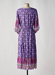 Robe longue violet NARA pour femme seconde vue