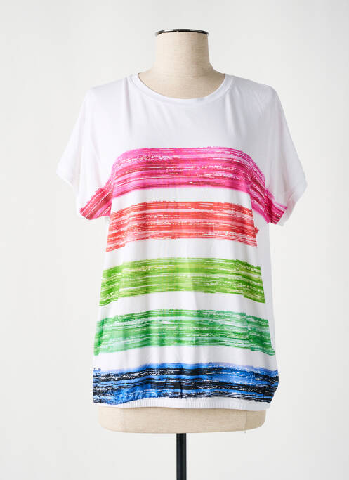 T-shirt stretch manches courtes blanc HAJO femme