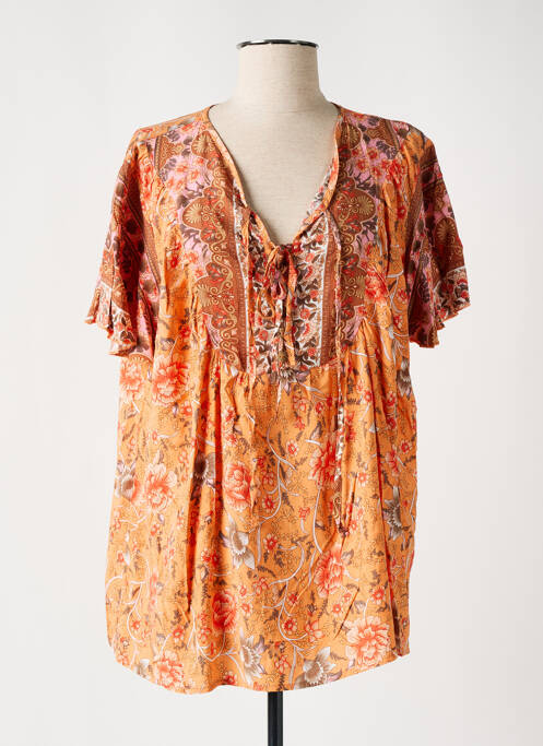 Blouse orange NARA pour femme