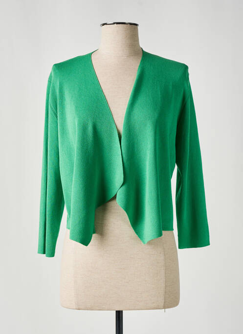 Gilet manches longues vert BARBARA LEBEK pour femme