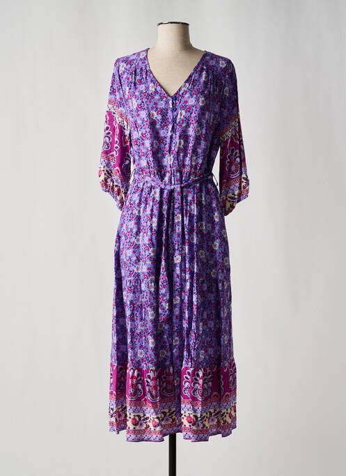 Robe longue violet NARA pour femme