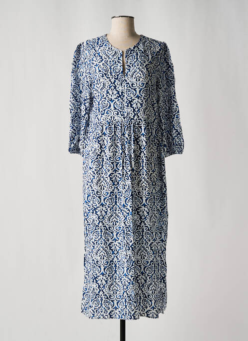 Robe mi-longue bleu HAJO pour femme