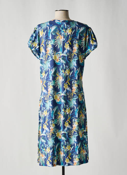 Robe mi-longue bleu HAJO pour femme