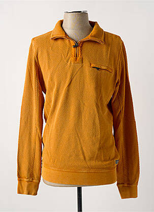 Pull stretch manches longues jaune HAJO homme