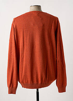 Pull col v manches longues orange HAJO homme