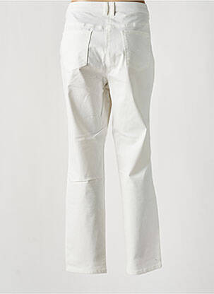 Pantalon slim tissage popeline taille normale blanc BARBARA LEBEK femme
