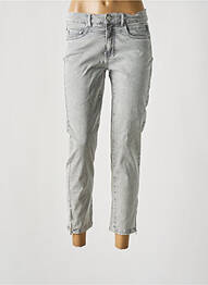 Jeans coupe slim stretch taille normale gris ANNA MONTANA femme