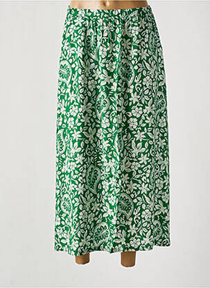 Jupe mi-longue vert KANOPE femme