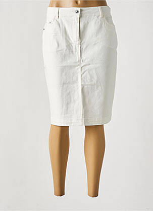 Jupe mi-longue taille à pinces beige BARBARA LEBEK femme