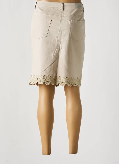 Jupe mi-longue beige AZAY pour femme