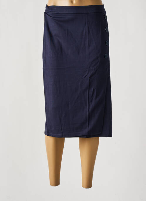 Jupe mi-longue bleu BARBARA LEBEK pour femme