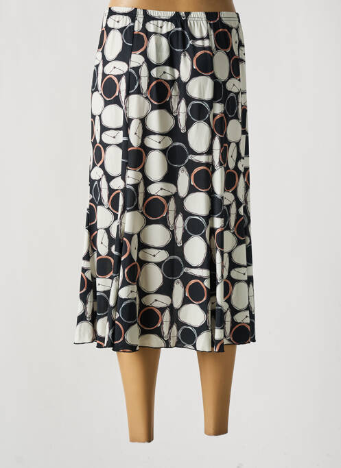 Jupe mi-longue noir TELMAIL pour femme