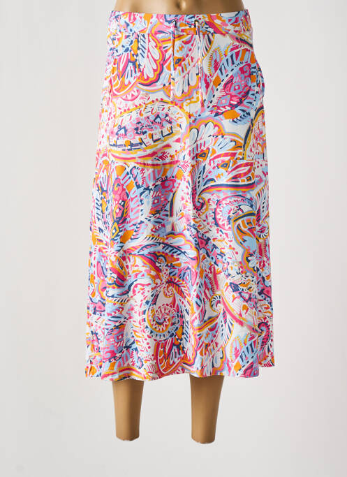 Jupe mi-longue rose BARBARA LEBEK pour femme