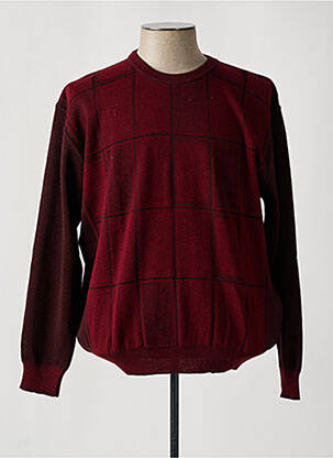 Pull stretch manches longues rouge IMPACT homme